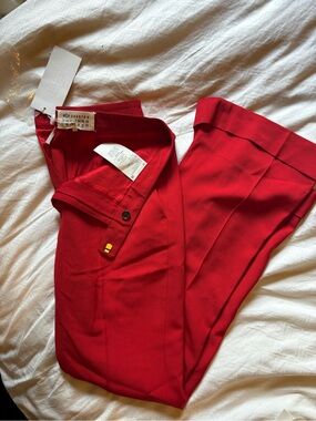 Maison Martin Margiela Vibrant Red Tailored Trousers 38